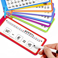 Cartes Educatives Mathématiques 1-12 Flash Cards Montessori Effacable