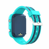 Vue arrière de la SereniKid - Montre Enfant GPS 4G Connectée turquoise avec son bracelet